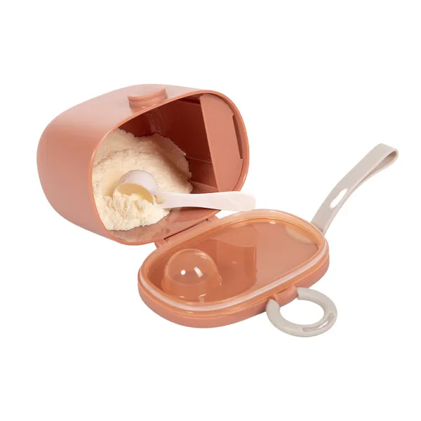 Boîte doseuse nomade pour lait en poudre terracotta | Bo Jungle