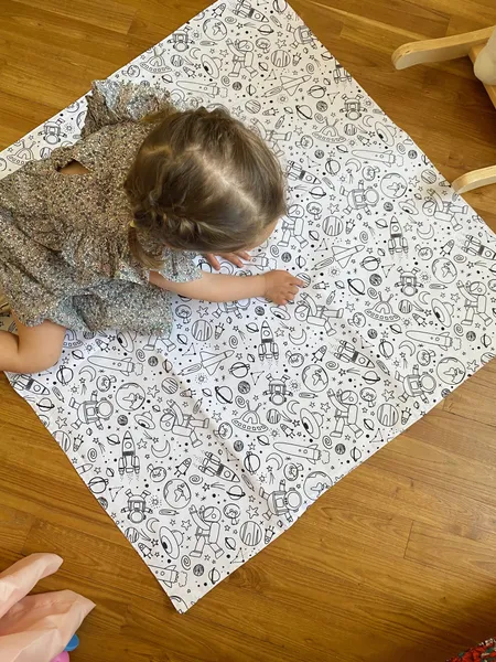 Tapis de coloriage lavable pour jouer écologiquement