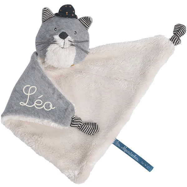 Doudou chat Fernand Les Moustaches (personnalisable) - Moulin Roty